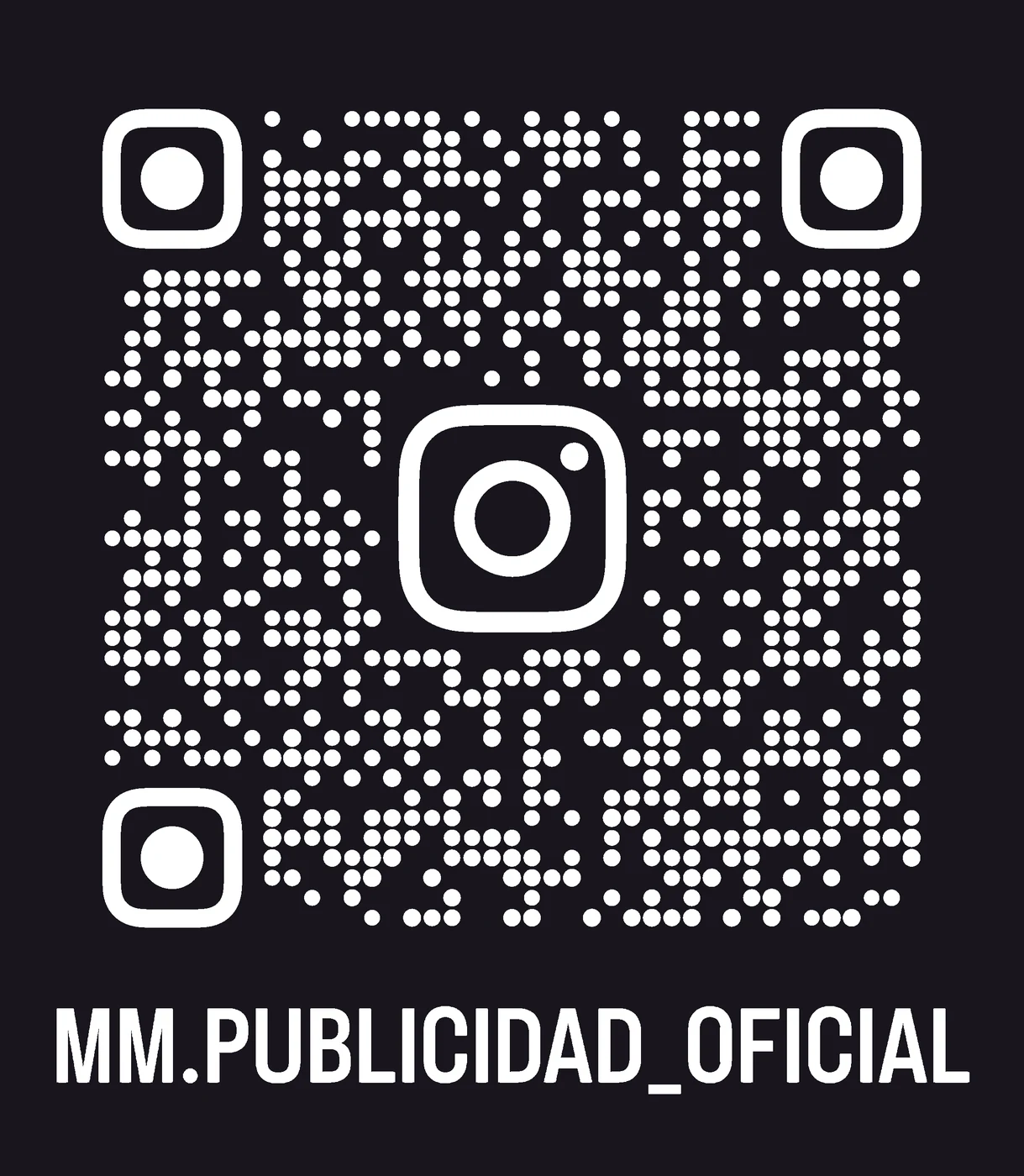 QR del Instagram de MM Publicidad
